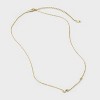 14K Gold Dipped Cubic Zirconia Initial Necklace - A New Day™ - 3 of 4