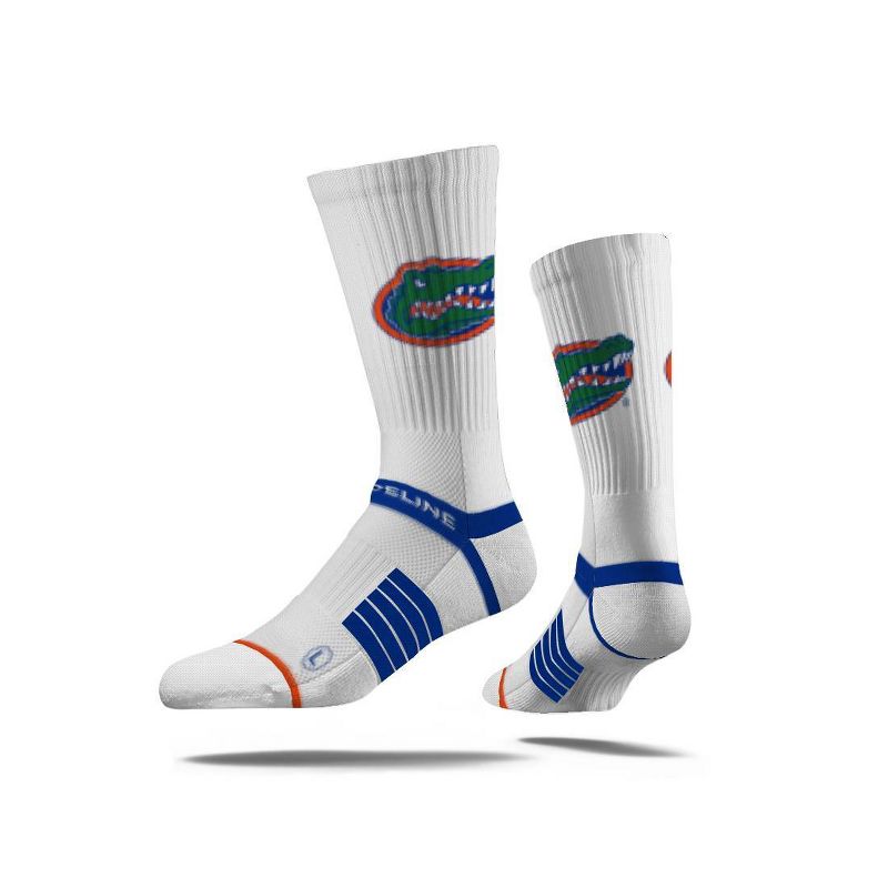 NCAA Florida Gators Premium Knit Crew Socks - White, 1 of 5