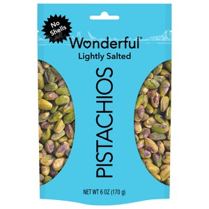 Wonderful No Shell Lightly Salted Pistachios - 6oz - 1 of 4