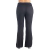 24seven Comfort Apparel Black Bell Bottom Foldover Waist Plus Size Sweatpants - 2 of 3