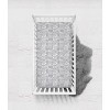 Bacati - Clouds in the City White/Gray 4 pc Crib Bedding Set with Diaper Stacker - 4 of 4