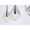 Elegant Lighting Amherst Collection LED 3-light chandelier 24in x 4in x 9in chrome finish - 4 of 4
