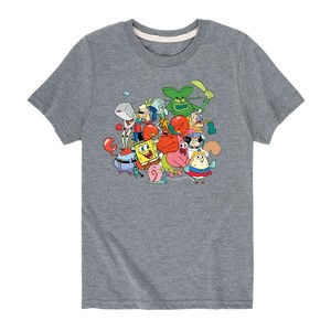 Boys' - SpongeBob SquarePants - SpongeBob and Friends Short Sleeve Graphic T-Shirt - 1 of 4