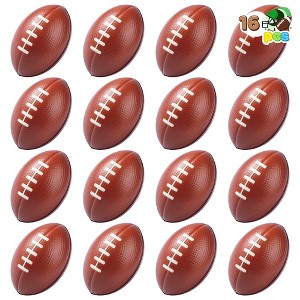 JOYIN 16 Pack 3.25” Mini Football Foam Stress Balls Toy for Kids Sports Birthday Party Favor, Squeeze Squish Balls - 1 of 4