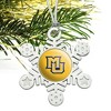 Marquette University Secondary Logo Metal Snowflake Christmas Tree Holiday Ornament - 2 of 3