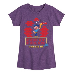 Girls' - Disney - I Can Fix It Felix Fitted Short Sleeve Graphic T-Shirt - 1 of 4