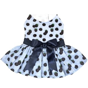 Doggie Design Blackberries Dog Dress with Matching Leash - 1 of 4