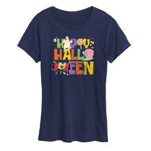 Women's - SpongeBob SquarePants - Happy Halloween Short Sleeve Graphic T-Shirt - 1 of 4