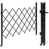61” H x 71” W Single Folding Security Gate – Steel Expandable Accordion Door, Scissor Gate with Padlock for Entryways & Commercial Use – Black - 2 of 4
