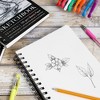 Bright Creations 3-Pack Art Sketchbook for Drawing, Spiral Bound Notebook for Doodling, 100 Acid Free Ivory Color Sheets Each, 68lb/100gsm, 5.5 x 8.5" - 3 of 4