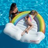Swimline 68" Inflatable Swimming Pool 3-Person Rainbow with Clouds Island - White/Green - 3 of 4