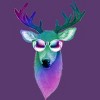 Men's Design By Humans Disco Stag By iamkeelin T-Shirt - 2 of 3