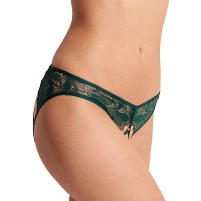 Adore Me Women's Gaya Bikini Panty L / Rain Forest Green.