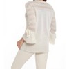Women's Linen Lace Tie Bell Sleeve Top - ANGEL - 2 of 4