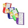 PVC Clear Zipper Pencil Pouch - Clear Window, Fits Standard 3-Ring Binder, 9.5 X 4.75 Inches, Assorted Colors (60 Packs) - 3 of 4