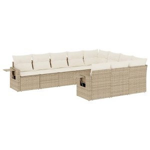 vidaXL Garden Sofa Set Beige - 1 of 4