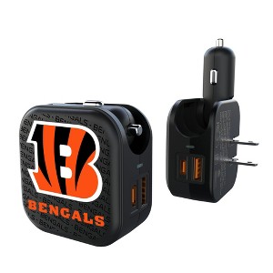 NFL AFC Teams Text Backdrop 18-Watt 2 in 1 USB A/C Charger - 1 of 3