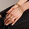 EVRY JEWELS WATERPROOF Gold or Silver Plated Stainless Steel Triple Chain Mixed Link Bracelet - 2 of 2