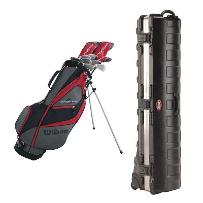 Wilson Profile XD Men's Golf Club Set and SKB Cases Hard Plastic Travel Case