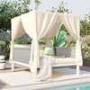 CLIHOME Outdoor Patio Sunbed with Curtains, High Comfort, Suitable for Multiple Scenarios - 3 of 4