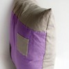 Slickblue Decorative Knitted Patchwork Fabric Pillow Cushion - 19.7x19.7 inches, 3 Different Design Options - 3 of 4