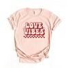 Simply Sage Market Women's Love Vibes Checkered Short Sleeve Graphic Tee - 3 of 4