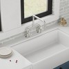Double Handle 2-Holes Deck Mount Modern Standard Kitchen Faucet With 360 ° Swivel Spout - 4 of 4