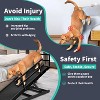 Docred Dog Ramp, Adjustable Height Wooden Folding Portable Pet Ramp for Bed, Couch,SUV-High Traction,for Small Large Old Dogs Cats - 4 of 4