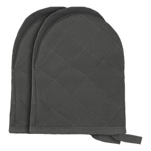 REGALWOVEN Gripping for Baking Grilling Heat Resistant Cotton Oven Mitts Set of 2 7.9x5.7inch - 1 of 4