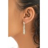 SHINE by Sterling Forever Alina CZ Textured Drop Earrings - 2 of 3