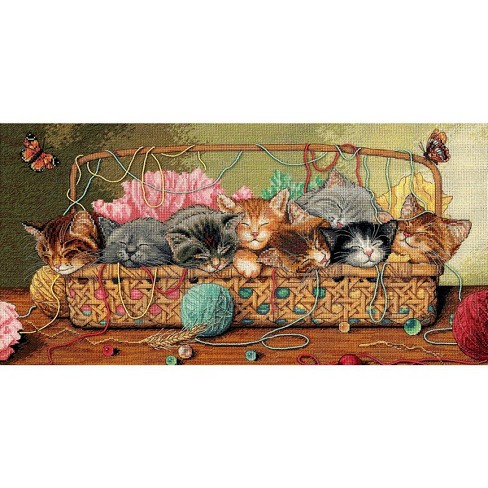 Contented Cat - Counted Cross Stitch Kit - Dimensions – Embroidery Outpost