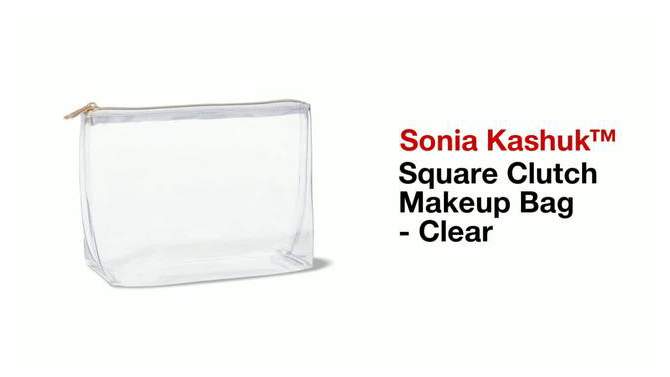 Sonia Kashuk&#8482; Square Clutch Makeup Bag - Clear, 2 of 10, play video