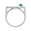 Silpada 'Silver Lining' Sterling Silver Compressed Teal Turquoise Ring - 3 of 4