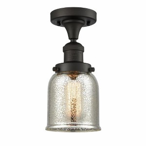 Bell - 1 Light Semi-Flush Mount In Industrial Style-9 Inches Tall and 5 Inches Wide - 1 of 1