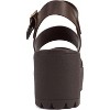 Soda ACCOUNT Women's Open Toe Block Heel Platform Sandals with Adjustable Ankle Strap - 4 of 4