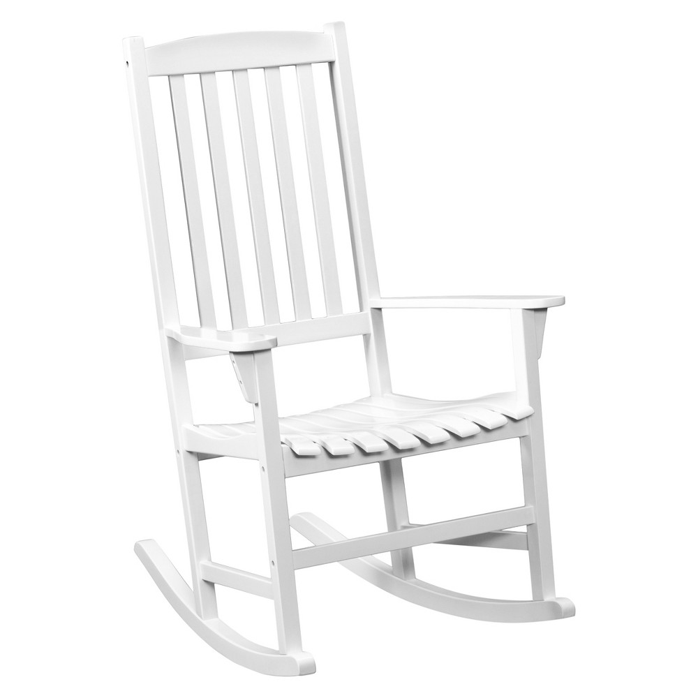 Belize Hardwood Porch Rocker White Aiden Lane