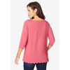 Jessica London Women's Plus Size Scallop Boatneck Tunic - 3 of 4