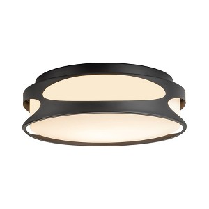 C Cattleya 13" 3CCT Dimmable LED Flush Mount Ceiling Light with Opal Glass - 1 of 4