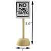 Attatoy Toy Wooden Road Construction Traffic Sign Set; Street Signs Small Toy Cars and Other Diecast Vehicles, Wood Cars and Toys - 3 of 4