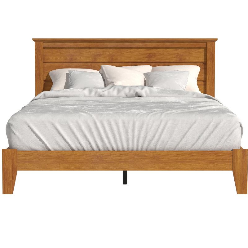 Galano Harlowin Wood Frame Queen Platform Bed With Headboard, 3 of 16