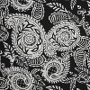 Set of 2 Indoor/Outdoor Addie Night Reversible Chair Pad Black - Pillow Perfect - 4 of 4