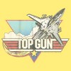 Juniors Womens Top Gun Distressed Fighter Jet Logo Racerback Tank Top - 2 of 4