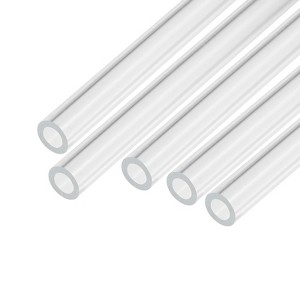 Unique Bargains Lamp Lantern Water Cooling System Acrylic Round Pipes Clear 9 Pcs 6" - 1 of 4