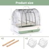 Transparent Viewing Pet Cage, Panoramic Portable Outdoor Bird Cage, Acrylic Perspective Vertical Flying Cage for Long-Tailed Parrots - 2 of 4