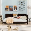 ALEXOUN Wood Day Bed Frames with Solid Wood Slat Support,and Arm & Back for Toddlers Kids Teens Adults Easy Assemble - 2 of 4
