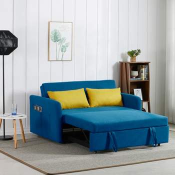 Jarreau Sofa Chaise Sleeper Blue - Signature Design By Ashley : Target