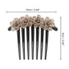 Unique Bargains Women's Crystal Plum Blossoms Side Comb 1 Pc - 2 of 4