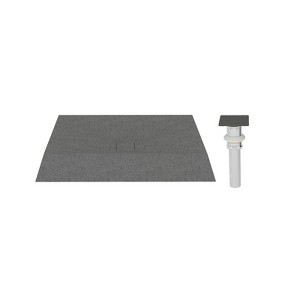 CASAINC 27.5 Inch Artistic Vanity Bathroom Sink Concrete Countertop with X-shaped Drainage Line - 1 of 3