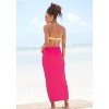 Women's Convertible Cover up Beach Dress - LASCANA - Pink Solid 10 - 2 of 4