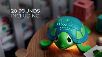 Green Turtle White Noise Machine with Star Projector